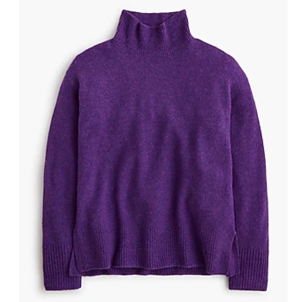 J. Crew 2025 Women’s Oversized Mockneck Extra-Soft Yarn Pullover Sweater Size S